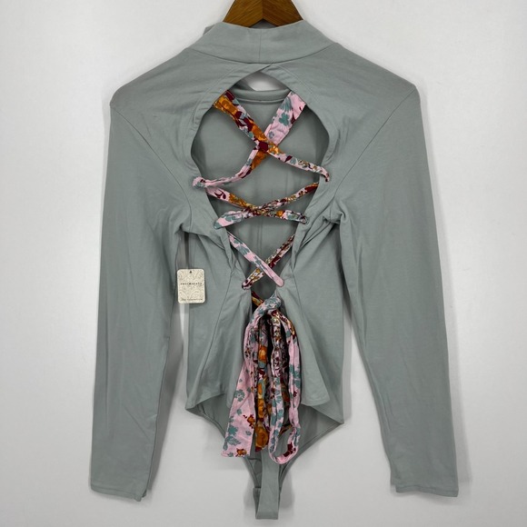 Free People Tops - Intimately Free People Mercury Straps In The Back Bodysuit Women's XL Gray New